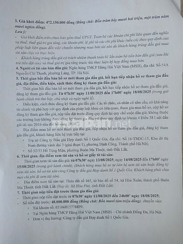 CÔNG TY ĐẤU GIÁ HỢP DANH SỐ 1 QUỐC GIA THÔNG BÁO BÁN ĐẤU GIÁ TÀI SẢN