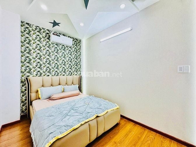 Nhà 4 x 13 đúc 1 trệt 3 lầu MẶT TIỀN đường số 4 phường 16 gò vấp 