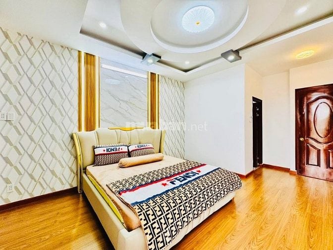 Nhà 4 x 13 đúc 1 trệt 3 lầu MẶT TIỀN đường số 4 phường 16 gò vấp 