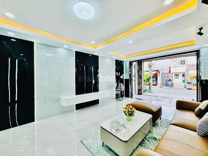 Nhà 4 x 13 đúc 1 trệt 3 lầu MẶT TIỀN đường số 4 phường 16 gò vấp 