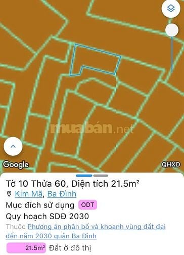 Chính chủ bán nhà 2 tầng, ngõ 2 Vạn Phúc – Ngọc Hà, Ba Đình, 25m2