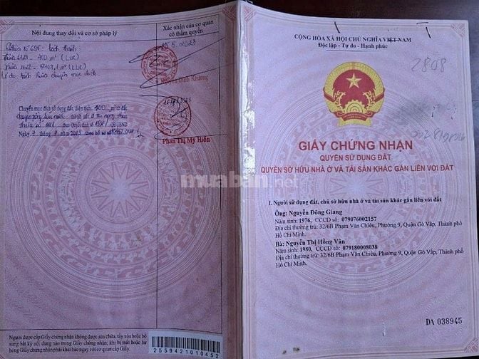 Cần bán gấp lô đất thuộc Ấp Chòm Dừa, Đồng Khởi, Châu Thành, Tây Ninh