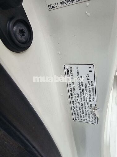 VIOS 1.5E SX 2021 MT KO DỊCH VỤ 71000KM BH 1 NĂM