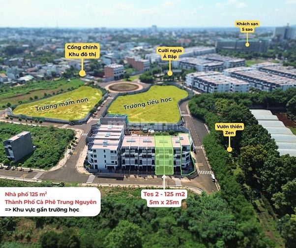 1 căn duy nhất dự án Trung Nguyên giá 7.850 view trường học 
