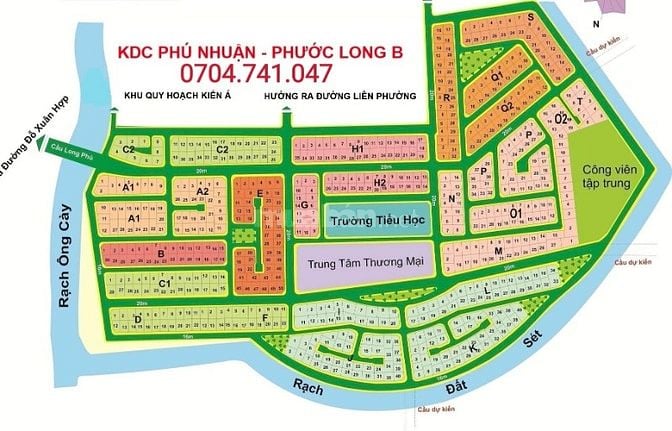 Bán đất dự án KDC Phú Nhuận gần mặt tiền Liên Phường Q9, lô ngộp 67tr