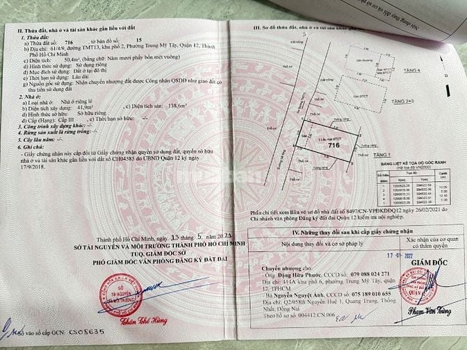 NHÀ SỔ HỒNG RIÊNG HXH ĐƯỜNG TRUNG MỸ TÂY 13