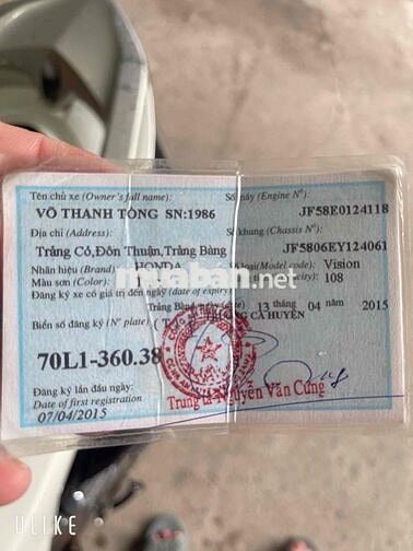 giá 15.000.000 visson đời 2015 giá rẻ
