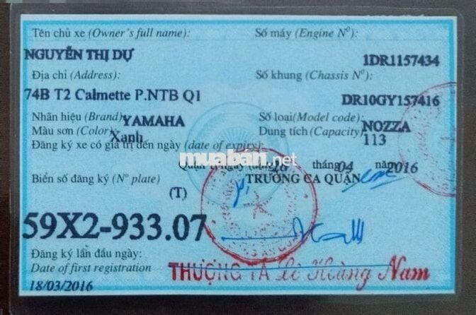 BÁN XE Nozza 2016, xe ngon, công chứng nhanh gọn