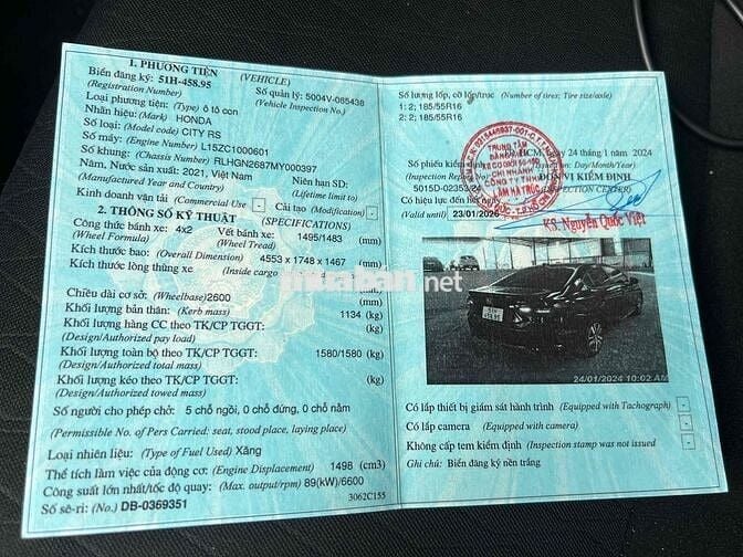 Xe Gia đình- Honda City 2021 1.5 RS - 63000 km