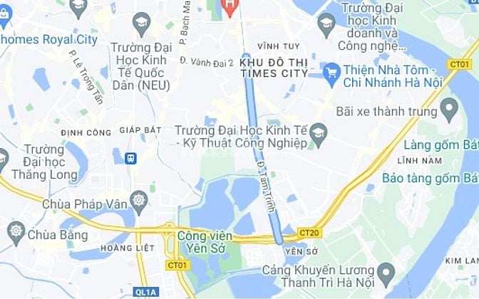 Bán Đất Mặt Phố Tam Trinh – 80m² – Mt 6m – View Hồ – KD Đỉnh – 10.x Tỷ