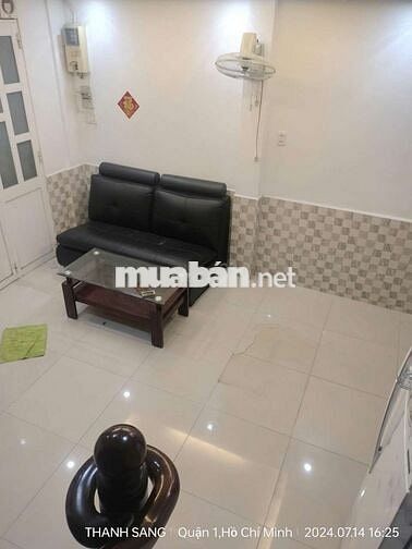 Nhà đủ nội thất 1 Trệt 2 Lầu 6x5m 2 Phòng 3 wc Hẻm 123 Lê Thị Riêng