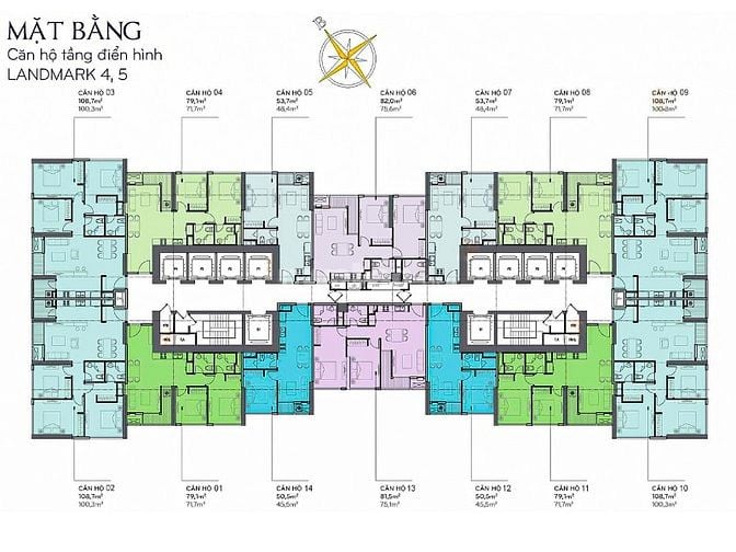 Bán Căn hộ tại Vinhomes Central Park view đẹp 2 phòng ngủ 82m2