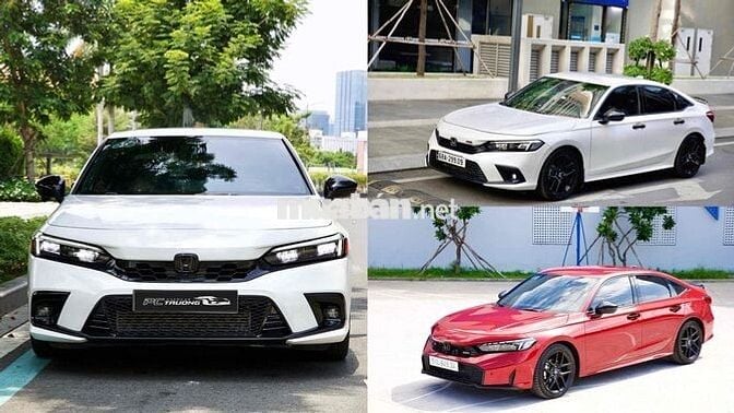 3 XE CIVIC RS 2022-2024-2025 ĐỎ TRẮNG, CẦN BÁN