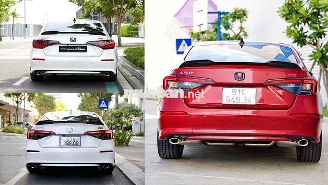 3 XE CIVIC RS 2022-2024-2025 ĐỎ TRẮNG, CẦN BÁN