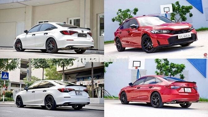 3 XE CIVIC RS 2022-2024-2025 ĐỎ TRẮNG, CẦN BÁN