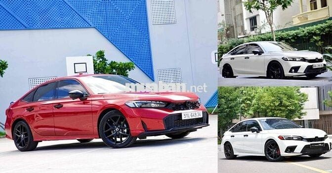 3 XE CIVIC RS 2022-2024-2025 ĐỎ TRẮNG, CẦN BÁN
