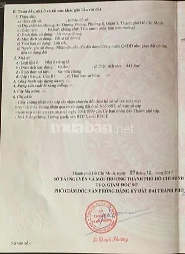 🌷 🌷 🌷 BÁN NHÀ MẶT TIỀN : 107 - 109 AN DƯƠNG VƯƠNG - P. 8 - Q. 5 HCM