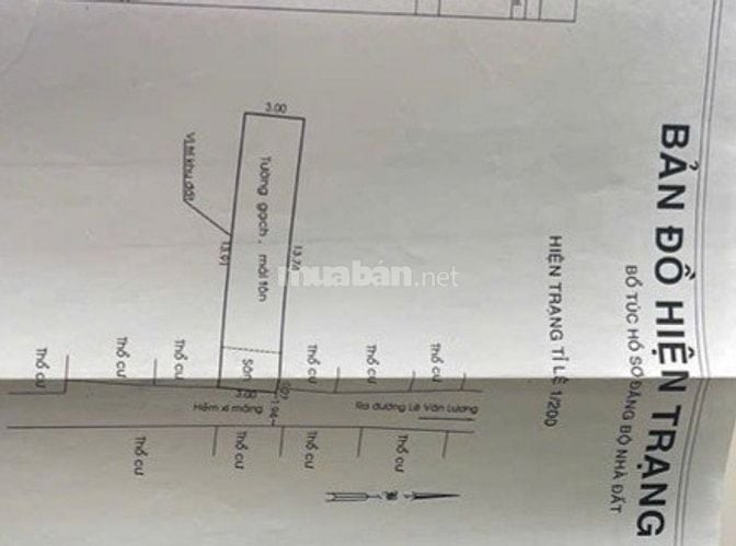 Nhà cấp 4 phù hợp xây mới, DT 3x14m