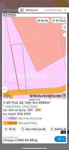 Chuyển nhượng 4.592 m2 đất giáp sân bay Long Thành 