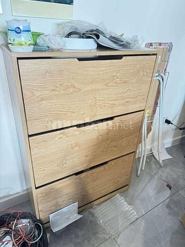 Kệ giày gỗ sang trọng 3 hộc tiện dụng 