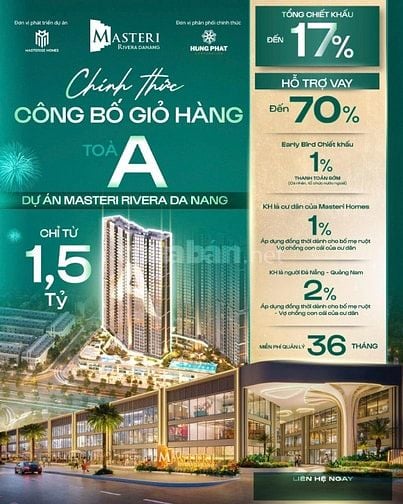 CỰC HOT MASTERI RIVERA DANANG " ĐỘC QUYỀN VIEW PHÁO HOA QUỐC TẾ" 