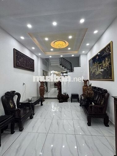 NHÀ ĐẸP 2 LẦU+SÂN THƯỢNG 4PN 5WC HẺM OTÔ THÔNG ĐƯỜNG SỐ 9-THỐNG NHẤT