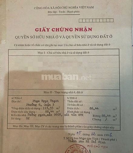 Bán nhà Phạm Ngọc Thạch 88m², sát phố đi bộ Hồ Con Rùa, đang cho thuê