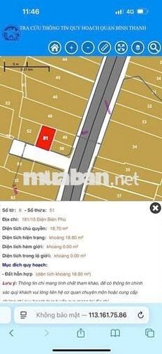 Bán Nhà Điện Biên PHủ Phường 21 Quận Bình Thạnh