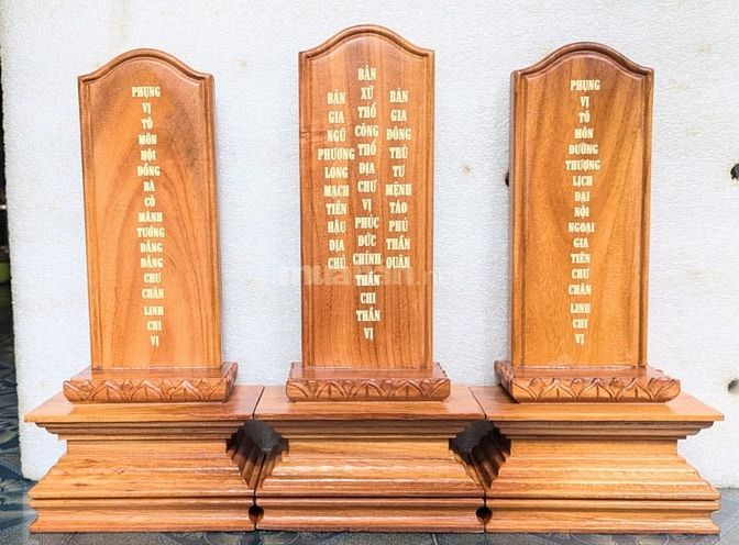 Cửa hàng bán bài vị thờ bằng gỗ tại Tp.HCM