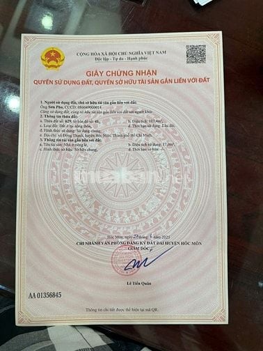 Đất thổ cư KDC HXH Đông Thạnh 4-2 