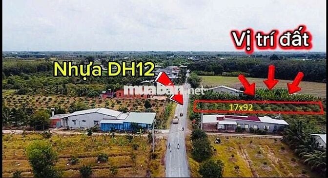 1500m2 đường nhựa. Gần KCN Phước Đông.  80tr (1m)