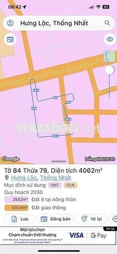 BÁN HƠN 4000m2 ĐẤT Ở SÁT TỈNH LỘ 769