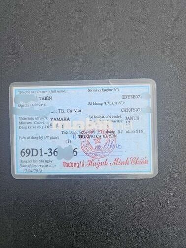 Chính chủ sang tên bán xe Janus 125 Limited