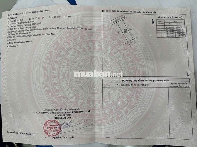 Nhà sổ riêng thổ cư Phường Tân Triều