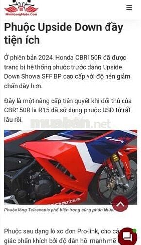 💙❤️Tphcm Cbr150 abs thểthaoHRC 2024 Siêu đẹp BsTp