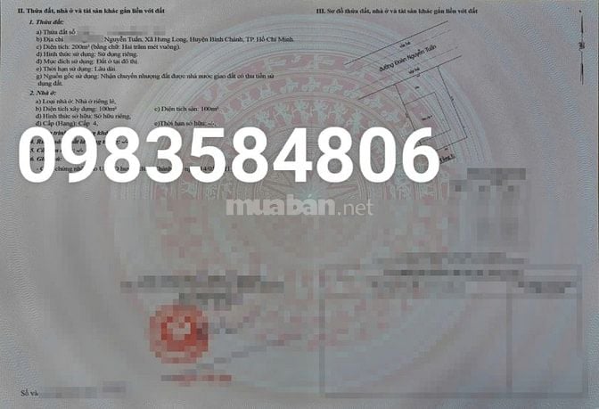 Chính chủ bán gấp Nhà Bình Chánh 200m2 thổ cư, SHR, đang cho thuê 8tr