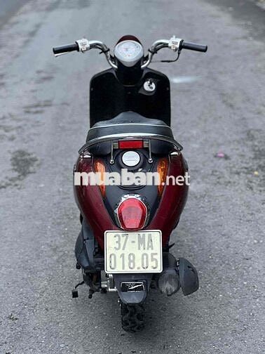 Xe SYM ELITE 2019 màu đỏ đô len ken mới 96 %
