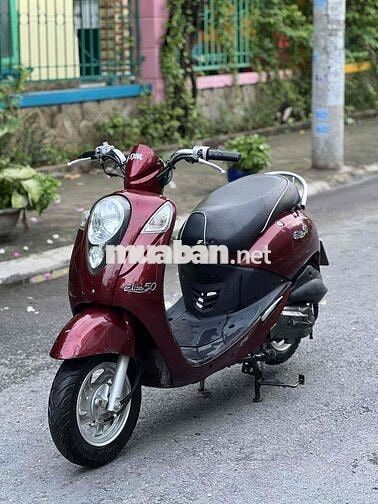 Xe SYM ELITE 2019 màu đỏ đô len ken mới 96 %