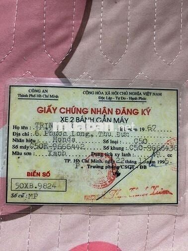 Bán xe cup zin