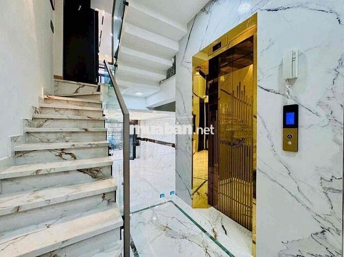 Nhà Phố Full Nội Thất Phan Huy Ích 6Pn 7WC Có Thang Máy, Gara Oto 32tr
