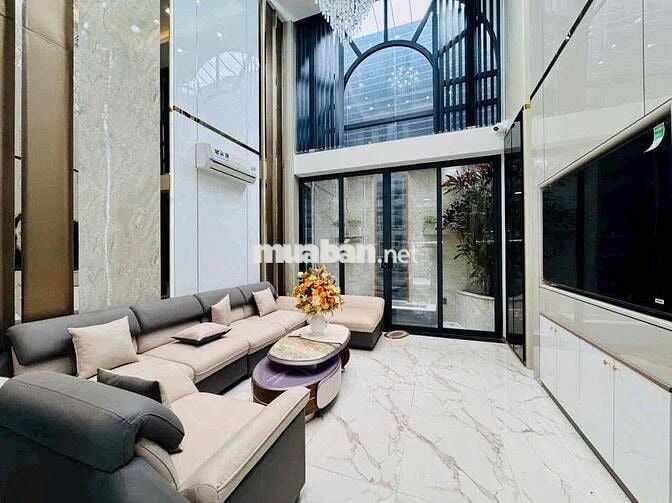 Nhà Phố Full Nội Thất Phan Huy Ích 6Pn 7WC Có Thang Máy, Gara Oto 32tr
