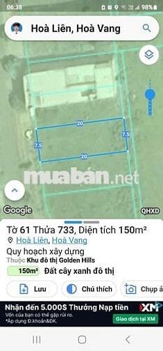 Gia đình cần bán đất nền GoldenHill