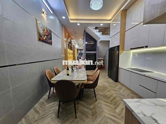 Nhà ngõ hẻm 4 x 20, 1 trệt 4 lầu, đường Nguyễn Tư Giản, Gò Vấp.