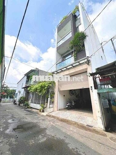 NHÀ HXH KÊNH 19/5, TÂN PHÚ, 74M2, 4 LẦU, NỠ HẬU, GARA OTO, NHĨNH 8TỶ