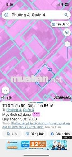 Bán nhà riêng tại đường Hoàng Diệu, Q4, 5,65 tỷ, 56m2, 2PN, 1WC