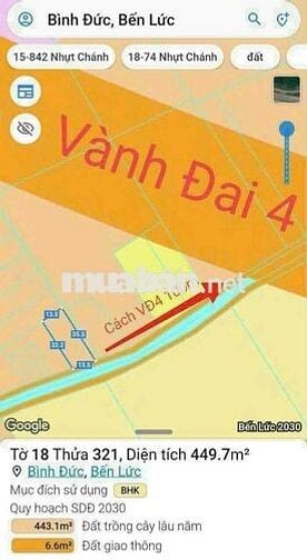 450m Đất Vườn Có Sẳn Cây Ăn Trái