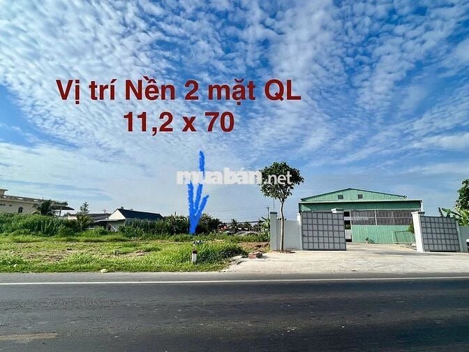 BÁN ĐẤT 2 MẶT TIỀN QUỐC LỘ 91- QUẬN Ô MÔN