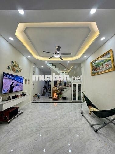 NHÀ ĐẸP BÌNH TÂN, GẦN CHỢ GÒ XOÀI, 56M2, HẺM XE HƠI 6M, CHỈ 4,X TỶ