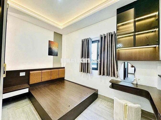 BÁN NHÀ LẦU MỚI HẺM 160 TẦM VU FULL NỘI THẤT