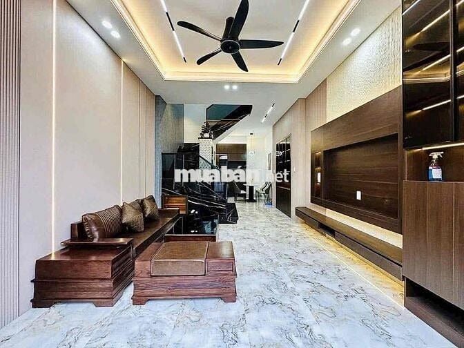 BÁN NHÀ LẦU MỚI HẺM 160 TẦM VU FULL NỘI THẤT